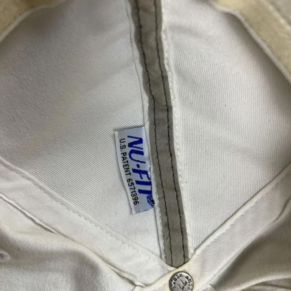 American Eagle Since‎ 77 Cap Adult Small/Medium S/M Big AE Graphic White Hat